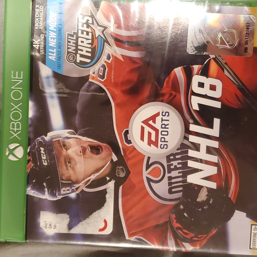 NHL 18 game CD for xbox